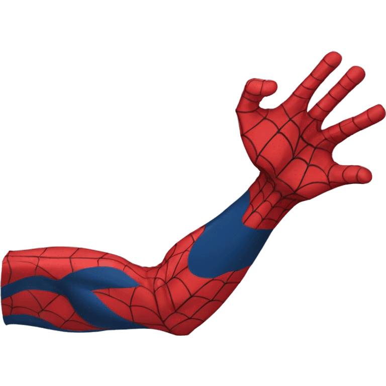 Spiderman arm  emoji