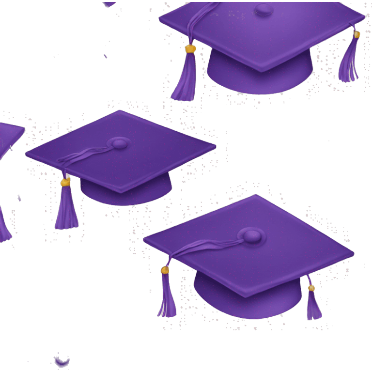 Purple graduation cap emoji