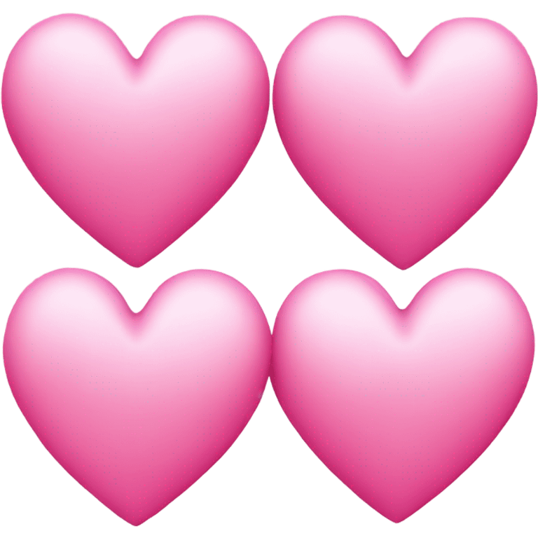 3 pink hearts  emoji