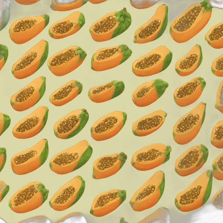 Logo de venta de papaya emoji