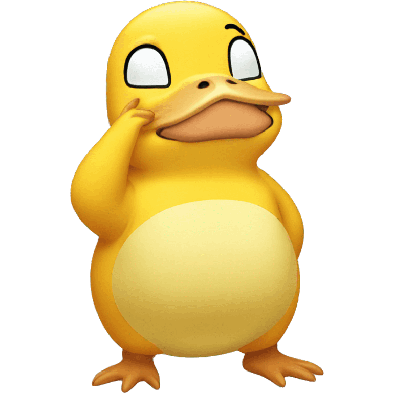 psyduck facepalm emoji