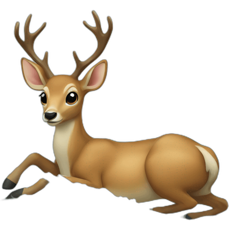 deer in a wave emoji