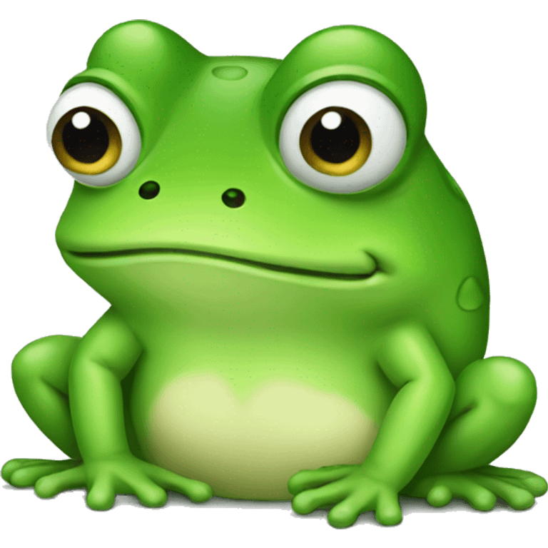 Sad frog emoji