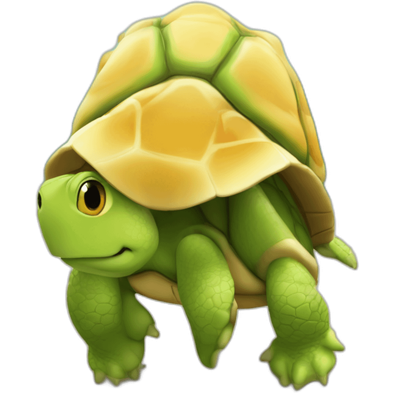 Bisous sur tortue emoji