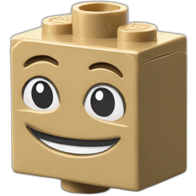 Lego smile brick emoji