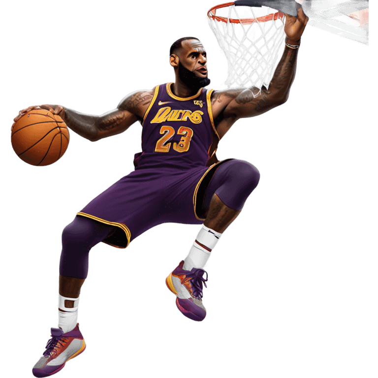 lebron dunking  emoji