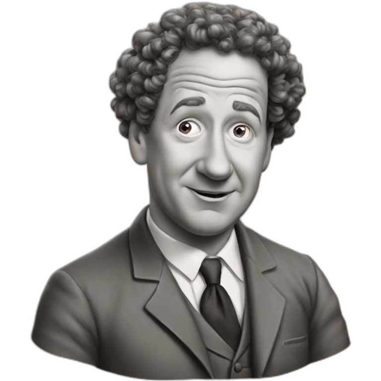 Curly joe of the three stooges emoji