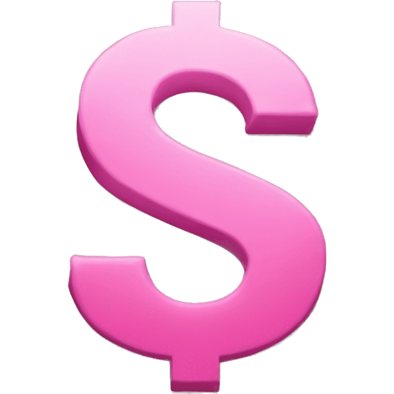 Pink dollar sign emoji