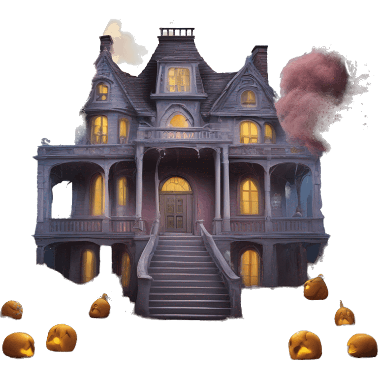 Barbie’s very old run-down dusty frightening dangerous ghost-ridden haunted dream mansion nightmare scenario full harvest moon  emoji