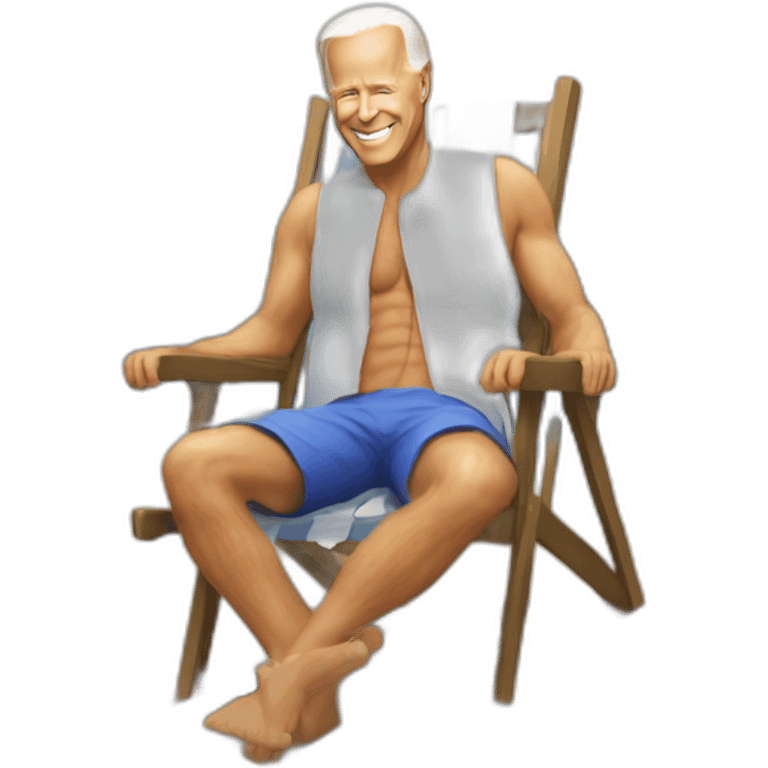 Biden beach mode string emoji