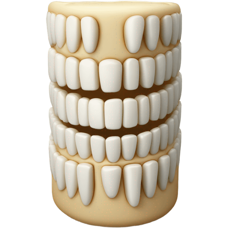 A pillar made out of teeth  emoji