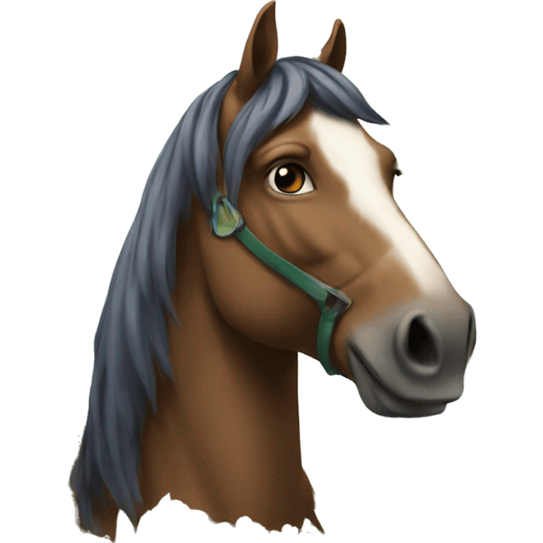 Caballo con flores  emoji