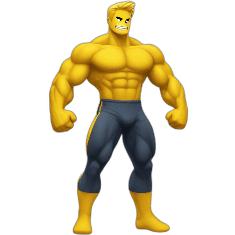 yellow mid muscle  emoji