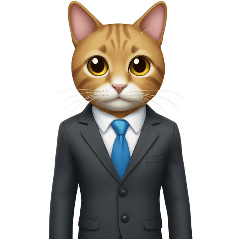 cat wearing a suit  emoji