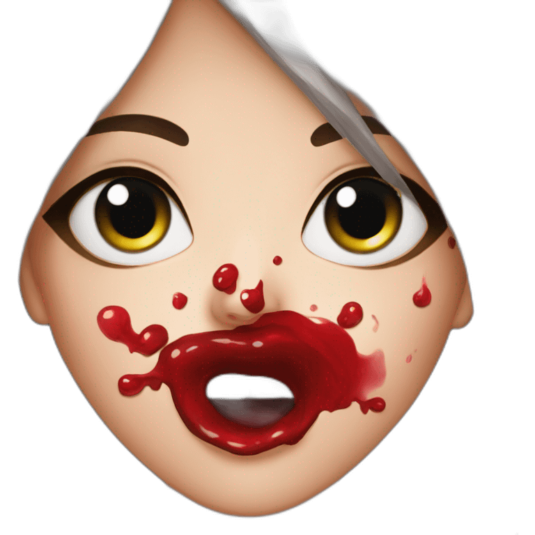 Nose bleed lover girl emoji