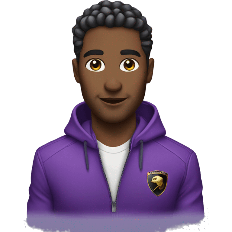 violet lamborghini emoji