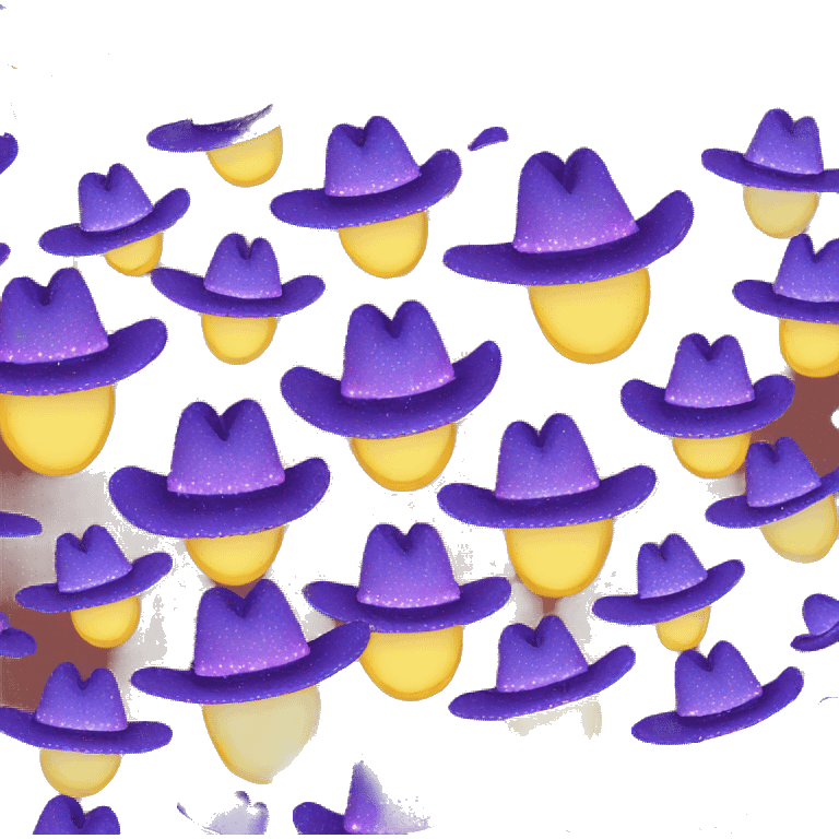 sparkly cowboy hat emoji