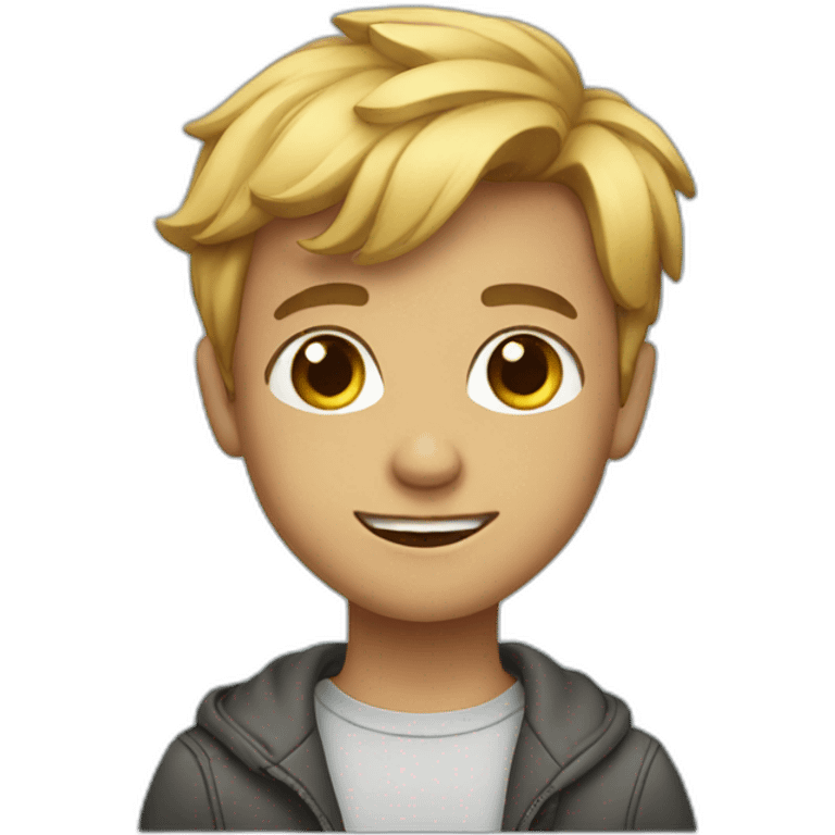 Cute American boy emoji