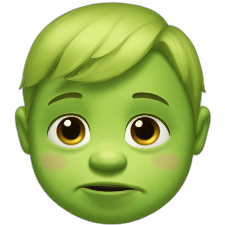 baby shrek crying emoji