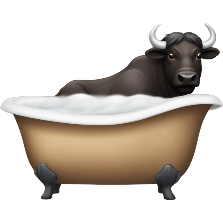 Buffalo in a bathtub  emoji