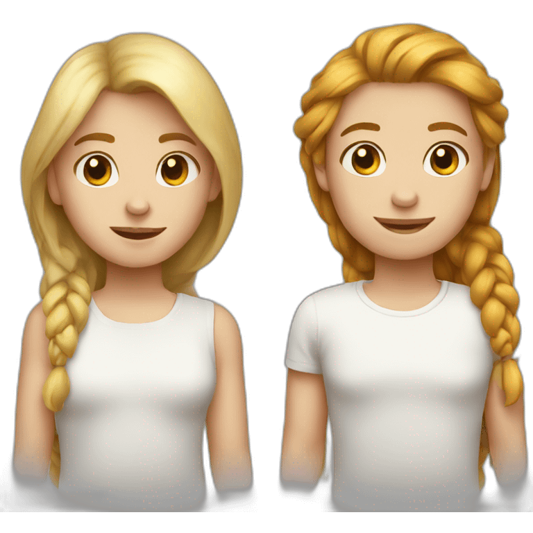 two brothers white and a sister white emoji