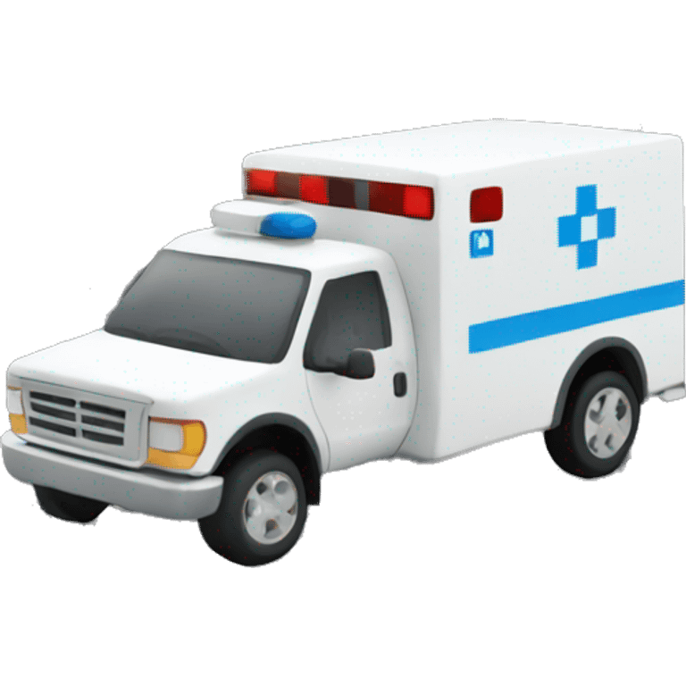 square data ambulance  emoji