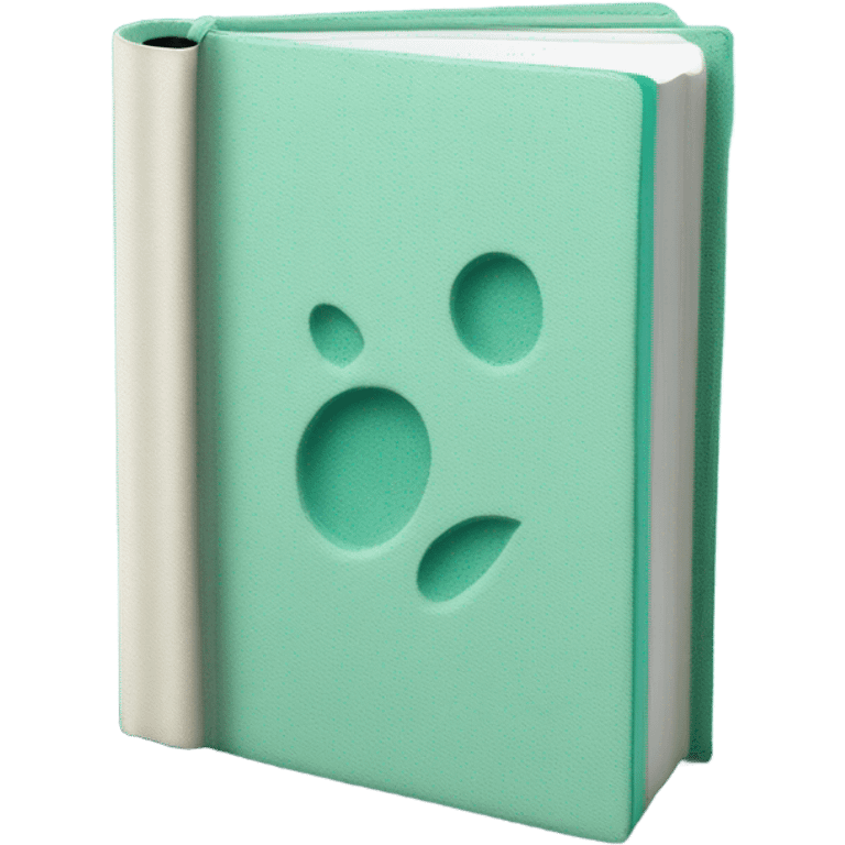 teal hardcover book emoji