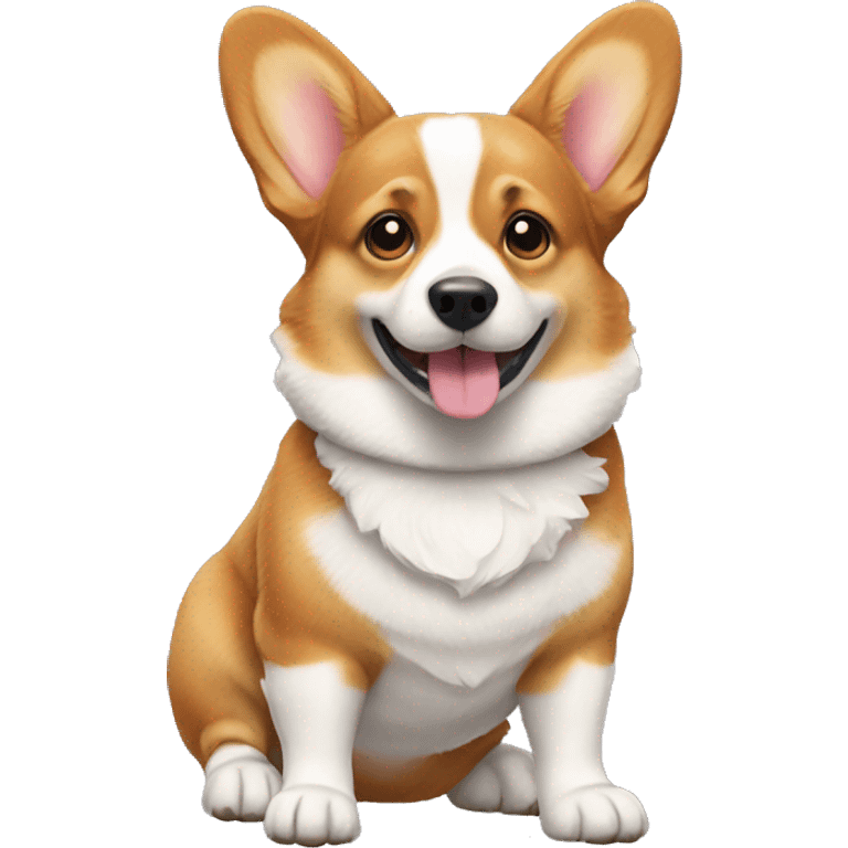 Corgi full body with socks emoji