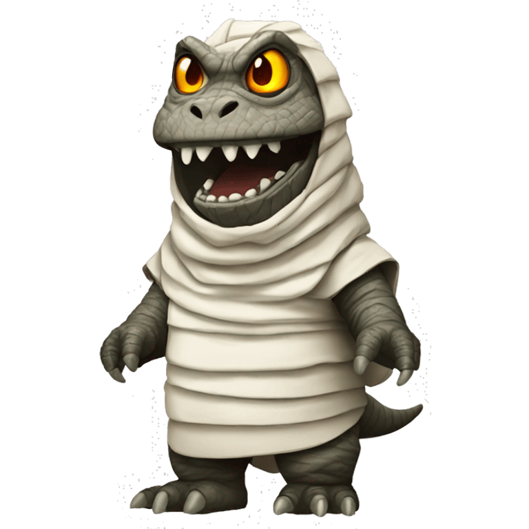 Godzilla dressed as a mummy  emoji