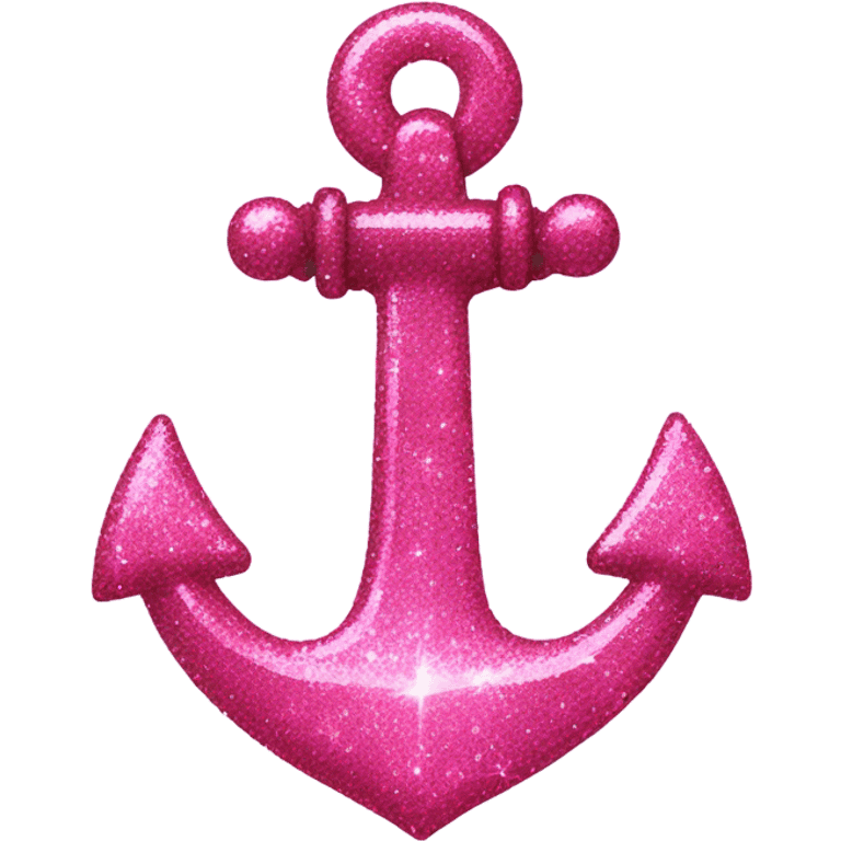 sparkly pink anchor  emoji