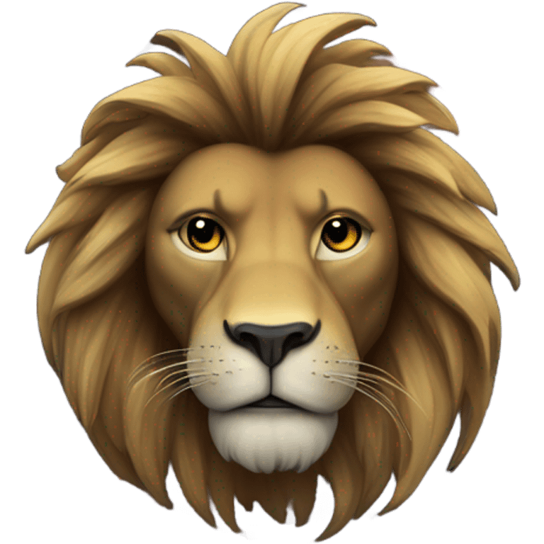 Lion inside a black hole emoji