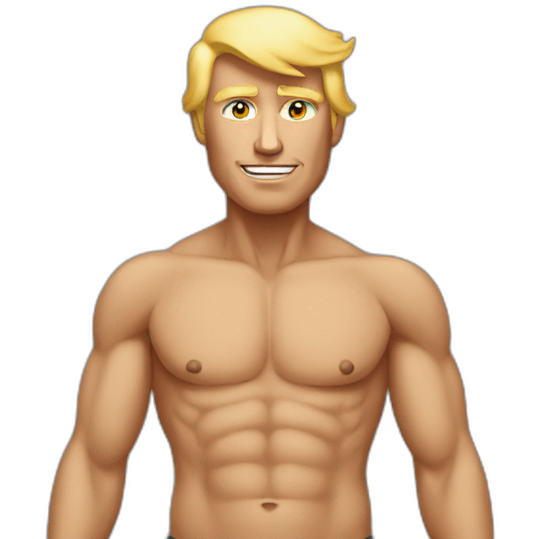 Trump without clothes SFW emoji