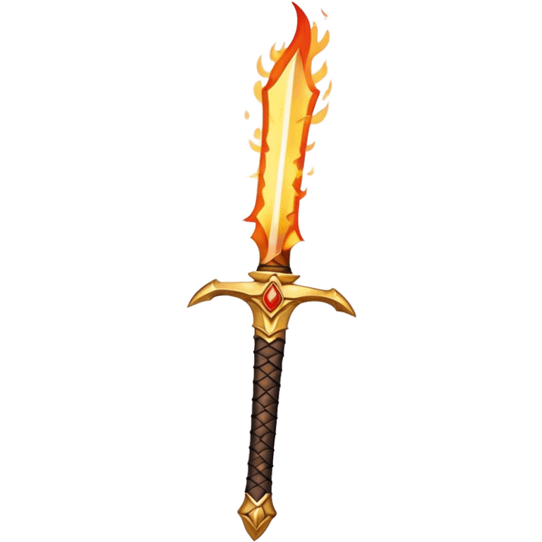 flaming sword  emoji