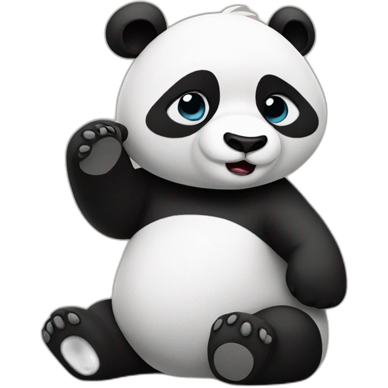 Panda saying no emoji