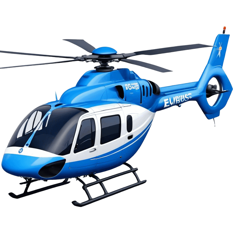 Eurocopter EC135 - Airbus Helicopters (Model Year: 2020) (Iconic colour: Blue and white) emoji