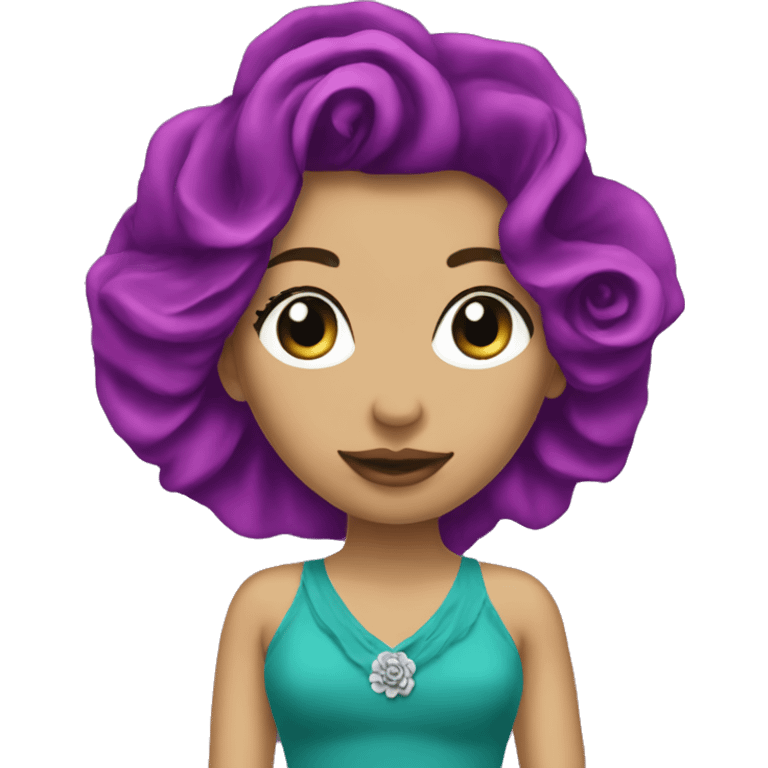 Teal purple rose boutique  emoji