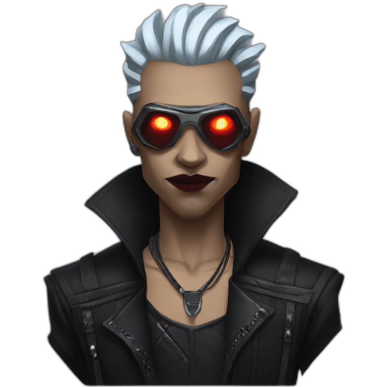 Cyberpunk vampire emoji