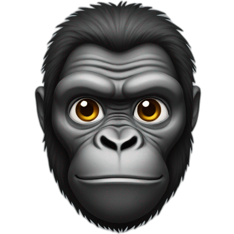 Gorilla using an android emoji