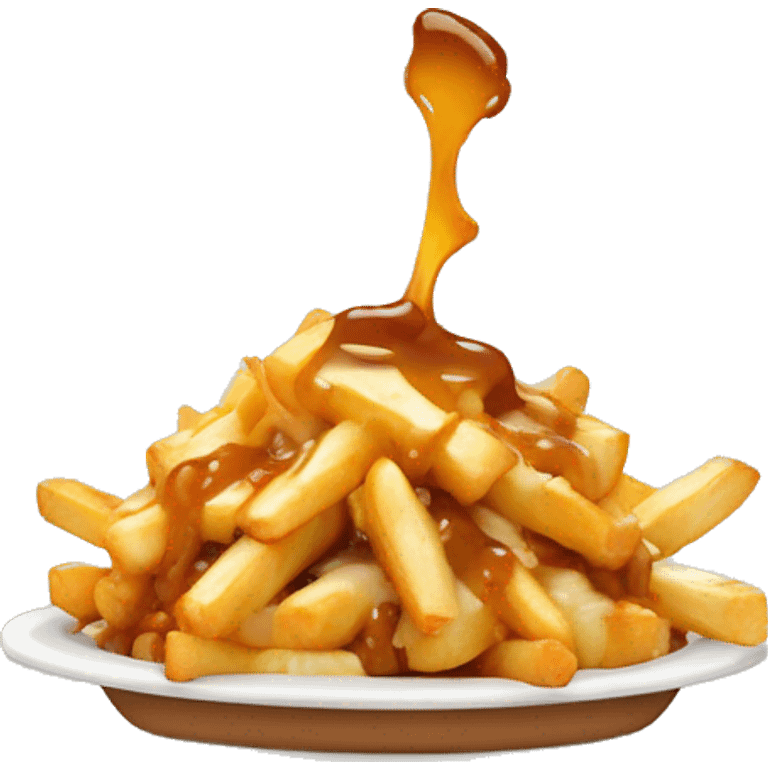 Poutine qui mange une poutine emoji