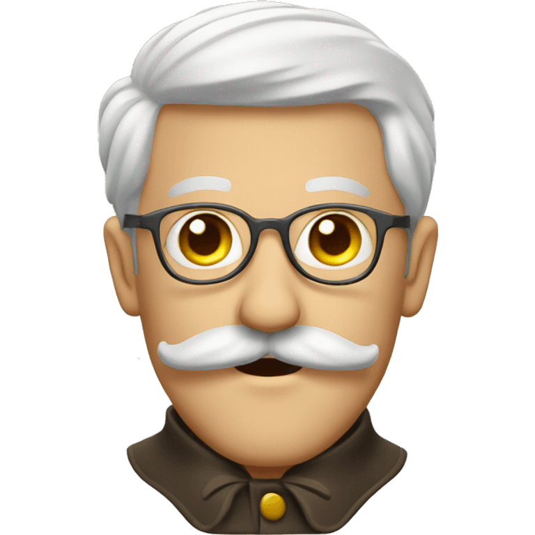 silly german man with a cool mustache  emoji