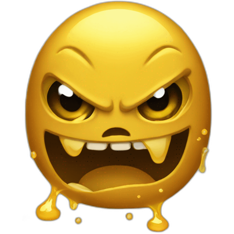 angry golden slime emoji