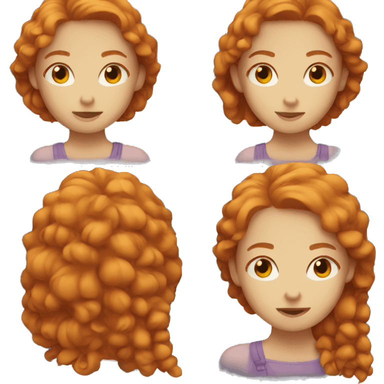 Ginger girl emoji