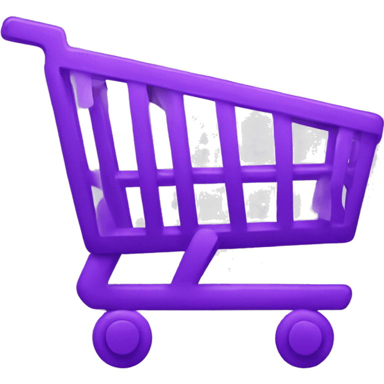 Purple shopping cart emoji