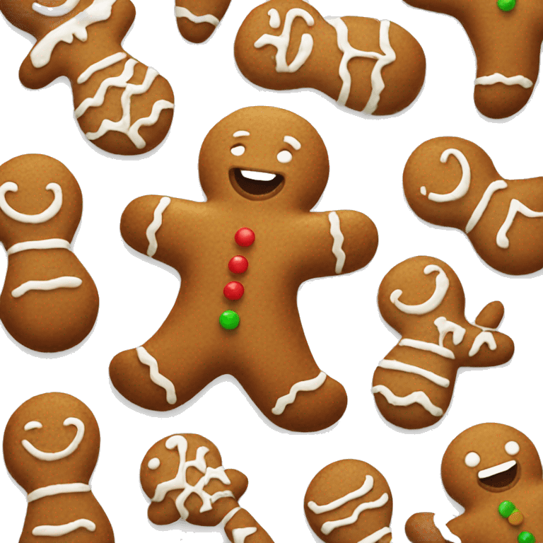 Gingerbread man emoji