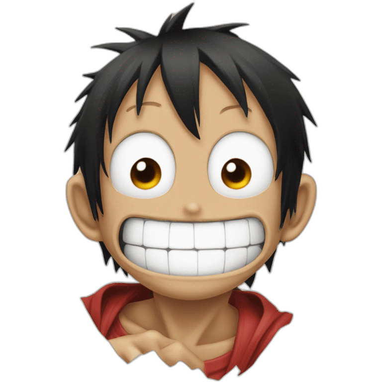 Monkey.d.luffy fait coucou de la main emoji