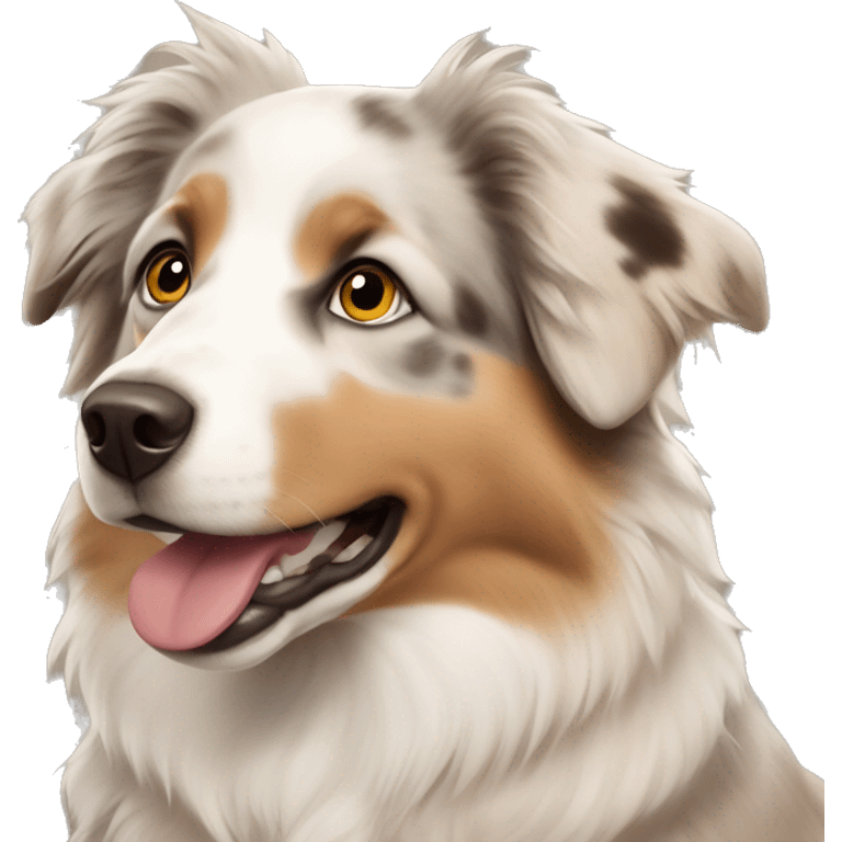 Beige australian shepherd emoji