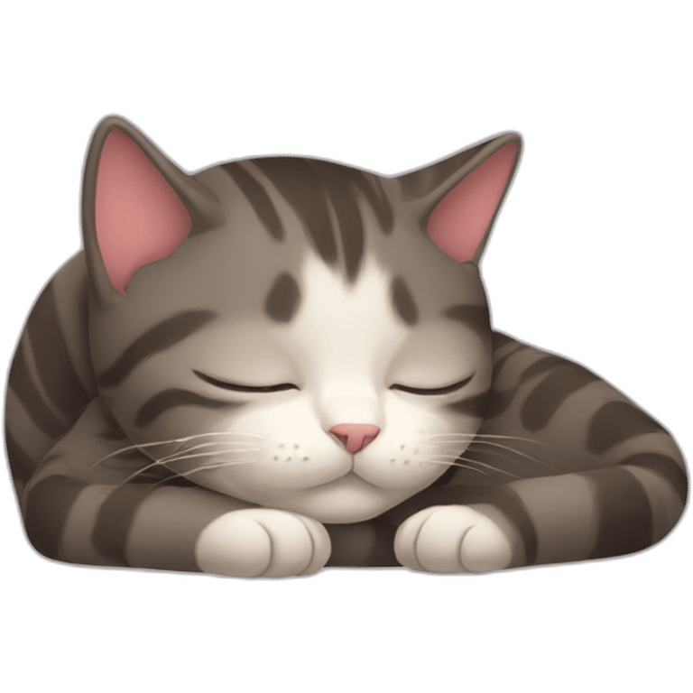 Cat asleep emoji