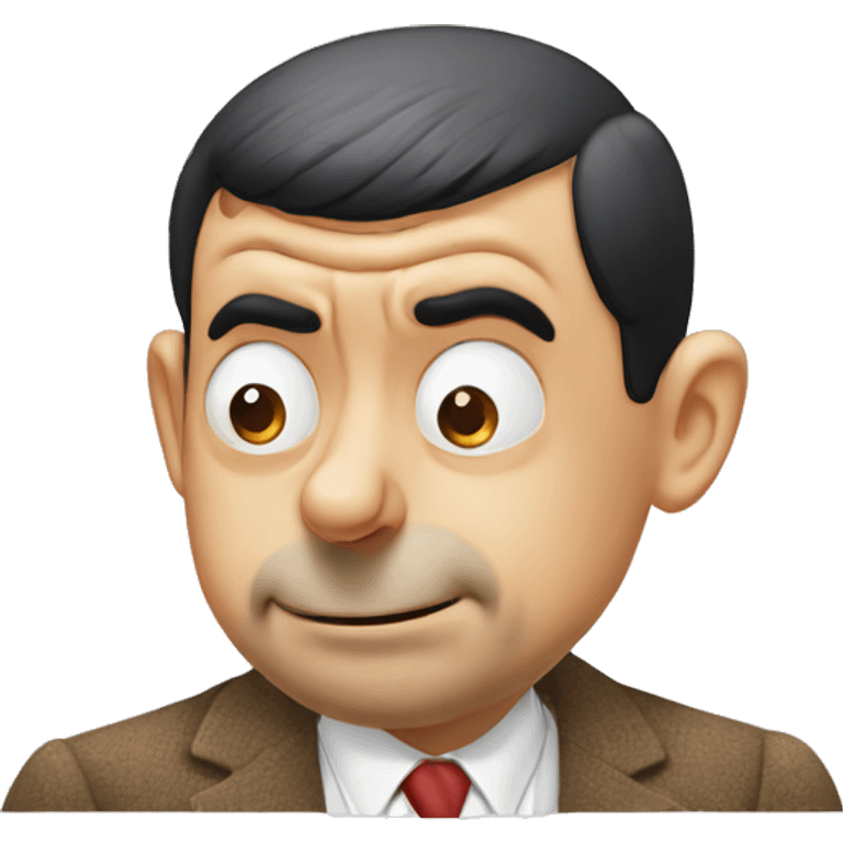 mr bean grabs his head emoji