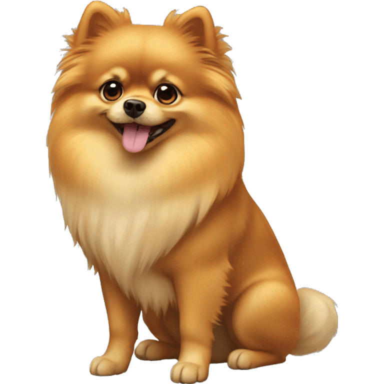 pomeranian simba  emoji