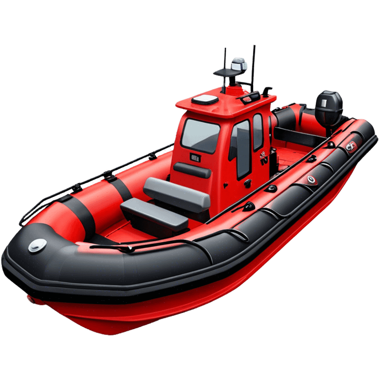 Rescue Boat - Zodiac Pro 850 (Model Year: 2022) (Iconic colour: Red and black) emoji